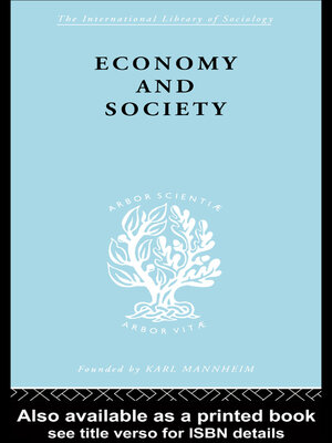 cover image of Economy and Society